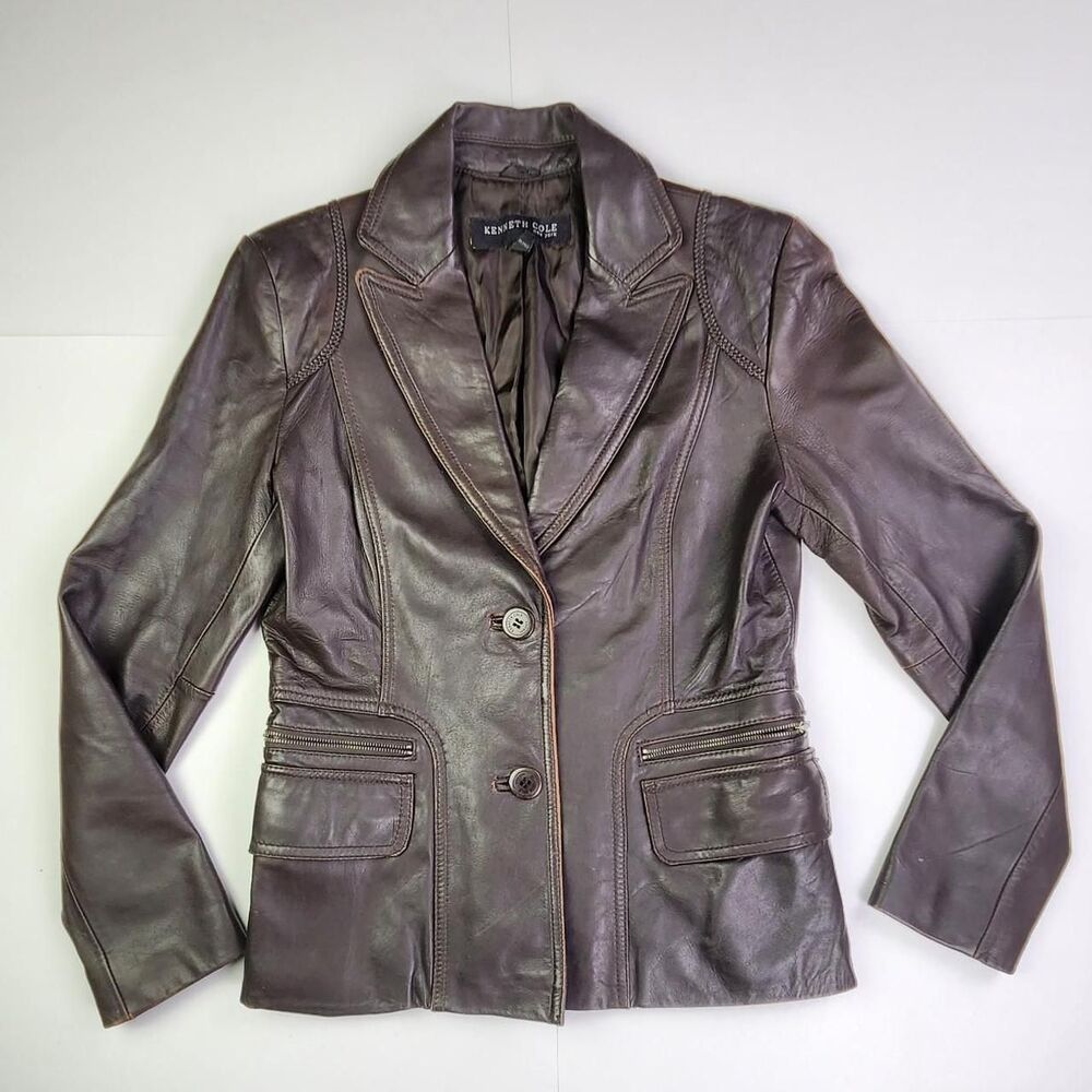 Kenneth-cole Women's Brown and Black Jacket